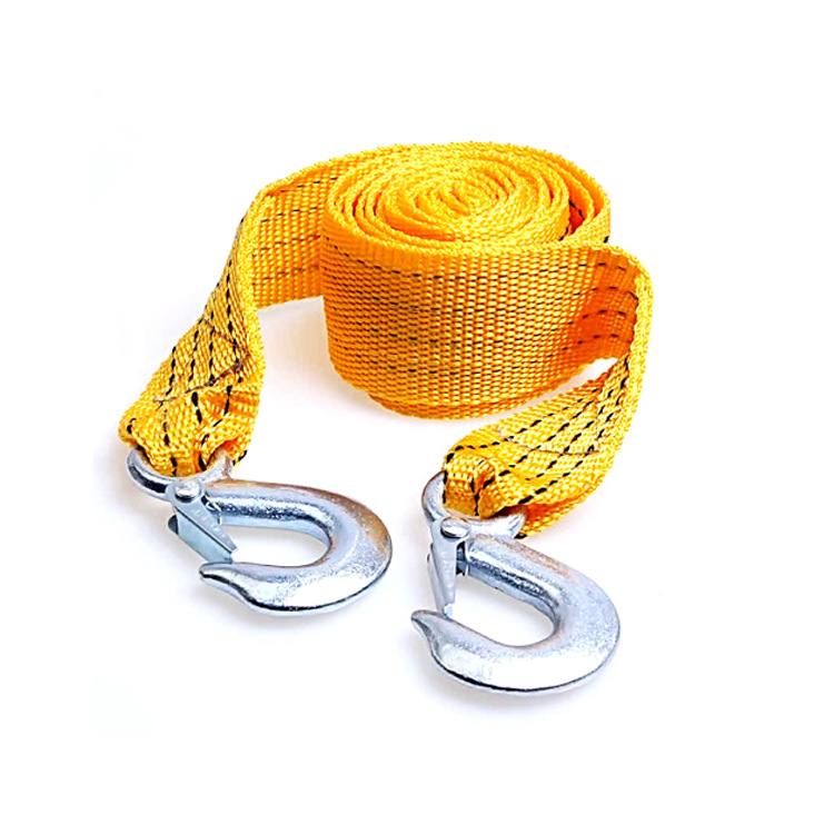 Car trailer rope car 3m3 ton opp bag traction rope car pull rope with hook pull car self-driving emergency
