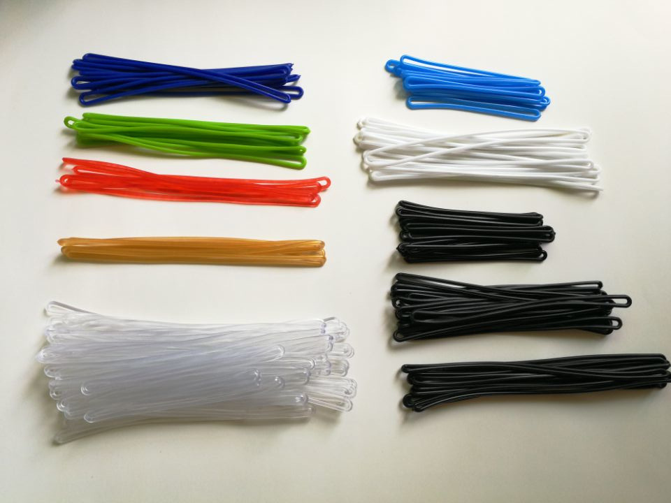 In stock PVC transparent lanyard luggage tag silicone lanyard multi-color hanging lanyard 15CM 17CM