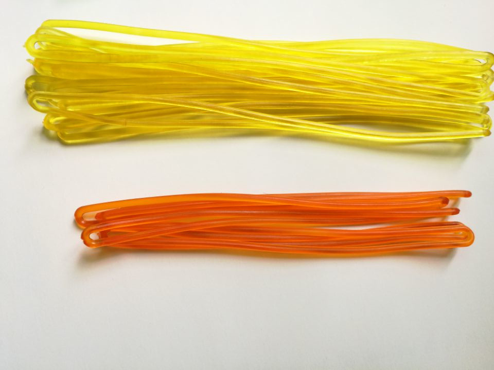 In stock PVC transparent lanyard luggage tag silicone lanyard multi-color hanging lanyard 15CM 17CM