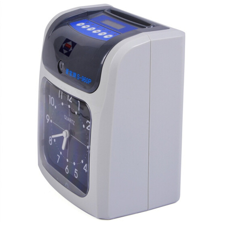 Aibao S-960 clock-in machine employee attendance machine power failure Non-clock-in paper card attendance machine clock-in clock