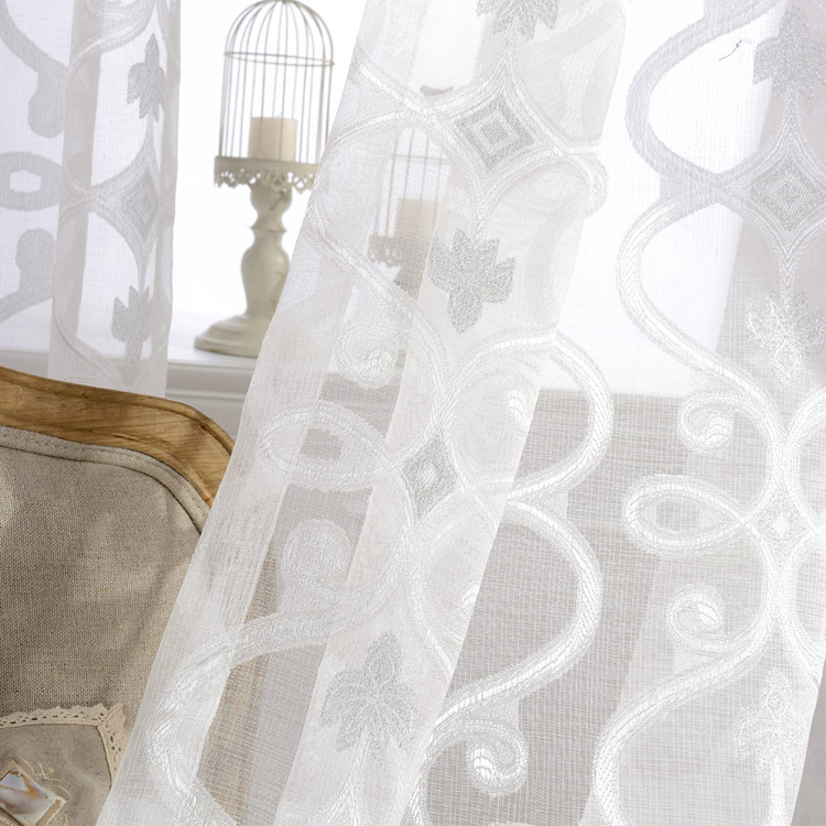 Amazon curtain new Korean-style small fresh solid color three-dimensional rose curtain window screen fabric finished