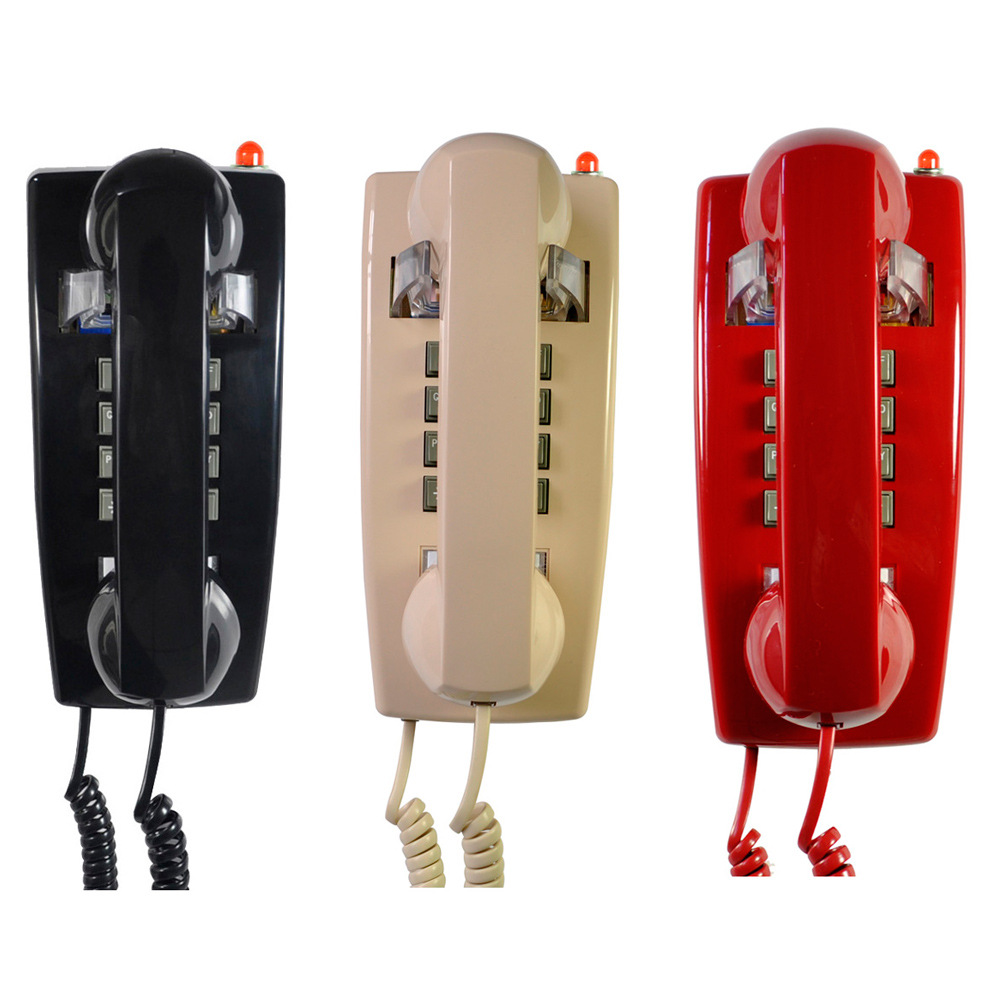 Bit Metal Ringtone Vintage Wall Hanging Telephone Set Hotel Bathroom Home Fixed Creative Antique Telephone Set