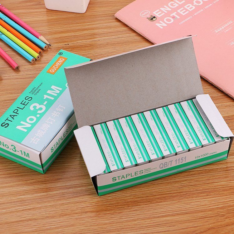 No. 12 Staples Standard Model Office Binding Staplers 24/6 Staplers 1000 Pieces in Box