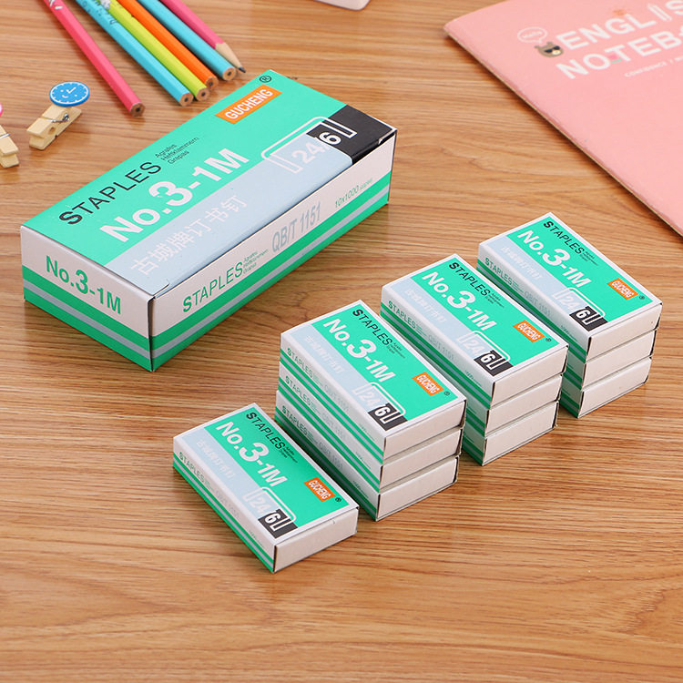 No. 12 Staples Standard Model Office Binding Staplers 24/6 Staplers 1000 Pieces in Box