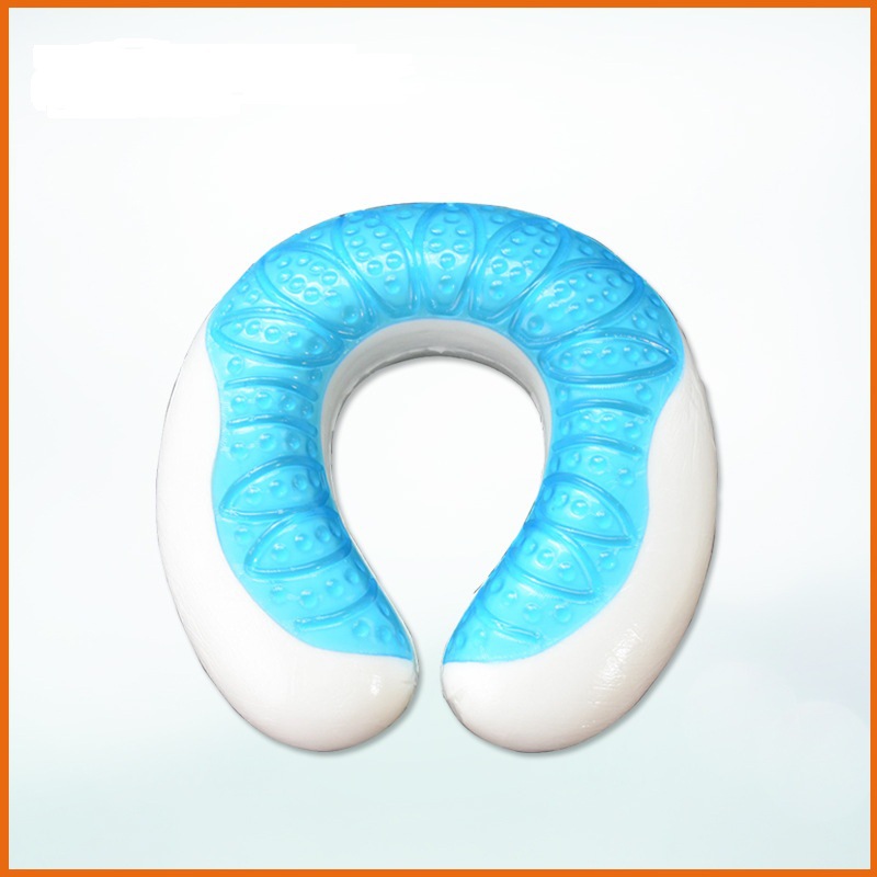 Slow rebound U-shaped pillow gel pillow summer neck ice cool pillow slow rebound hydrogel memory cotton manufacturers wholesale