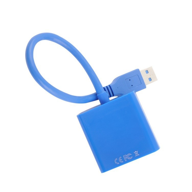 usb to vga projector interface external graphics card USB 3.0 to VGA converter monitor conversion adapter cable