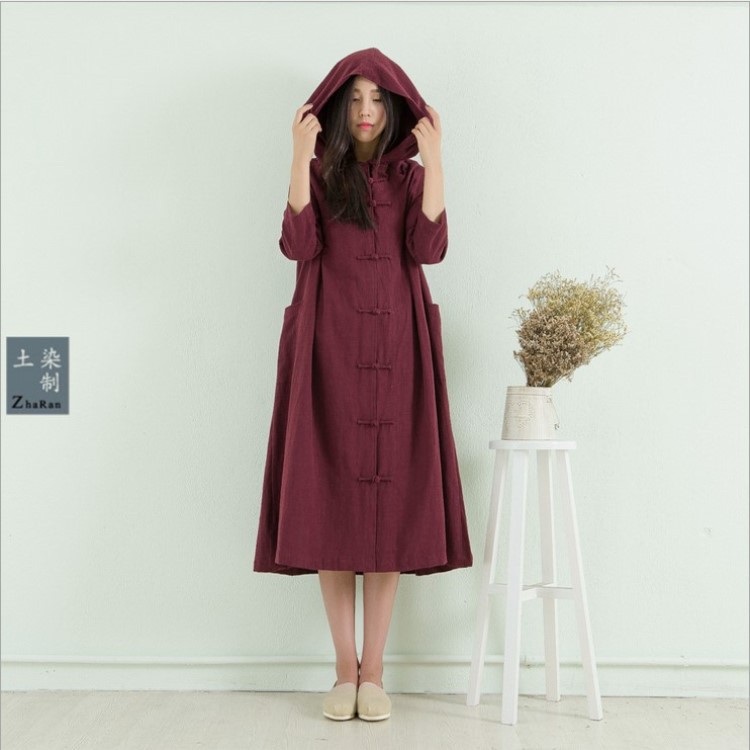 Ramie fabric slub 8*8 women's Tang suit tea art linen sand washing water linen fabric complex Chinese ancient fabric