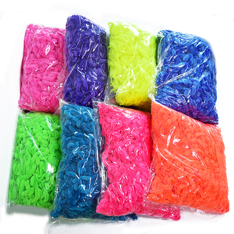 Factory Direct Delivery 22cm Caterpillar Naked Worm Seahorse Elf Worm Pet Toy Accessories Cat Tail Cat Teasing Stick Accessories