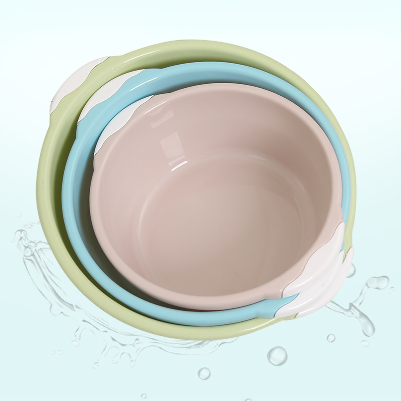 Household Plastic Washbasin Is Deepened and Thickeneded, Fall-Resistant, Simple Dormitory Student Baby Adult Face Wash Large Vegetable Basin