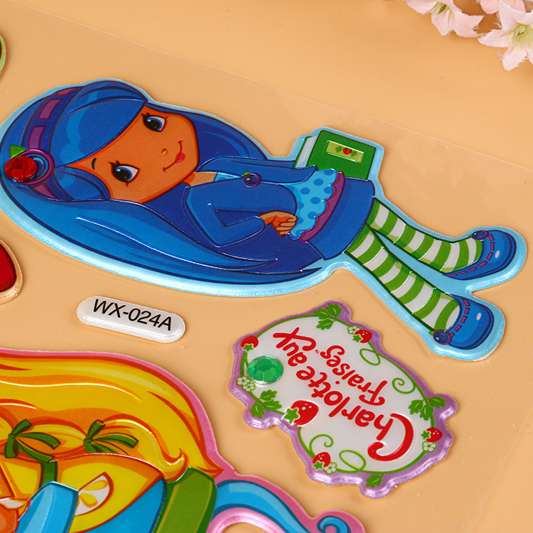 3D Stereo Kidsren's Bubble Stickers Self-Adhesive Stickers Cartoon Bubble Stickers Reward Pvc Stickers Foam Stickers