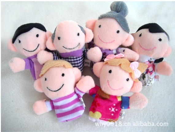 Supply baby toy finger doll_love each other family finger doll_doll