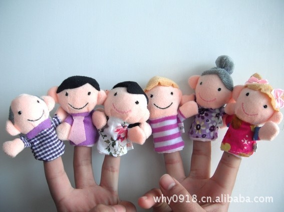 Supply baby toy finger doll_love each other family finger doll_doll