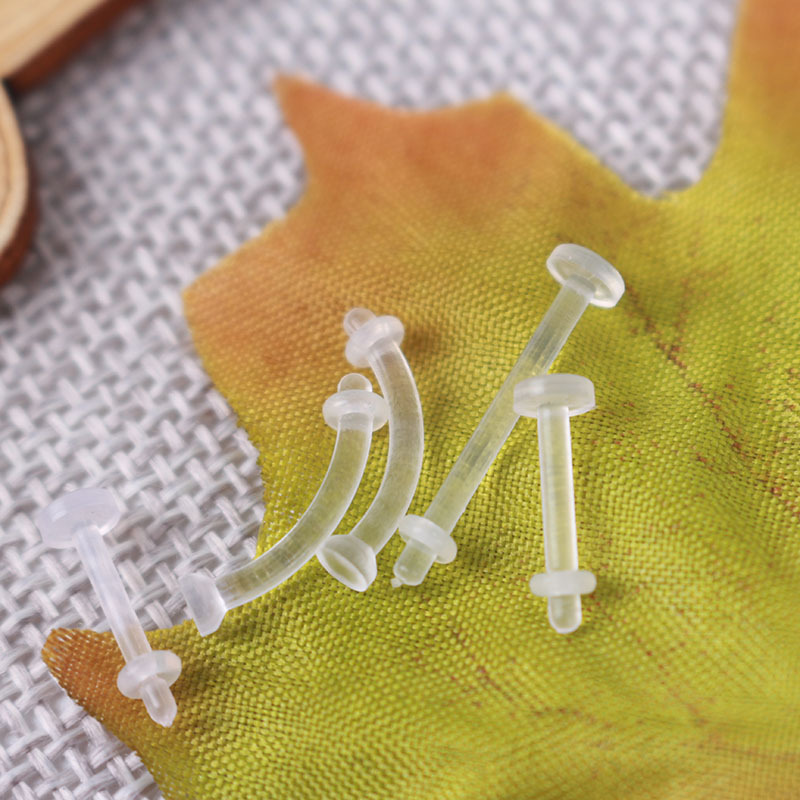 Factory direct supply PP material nose nail lip nail human body puncture jewelry supply foreign trade nose ring PP nose nail