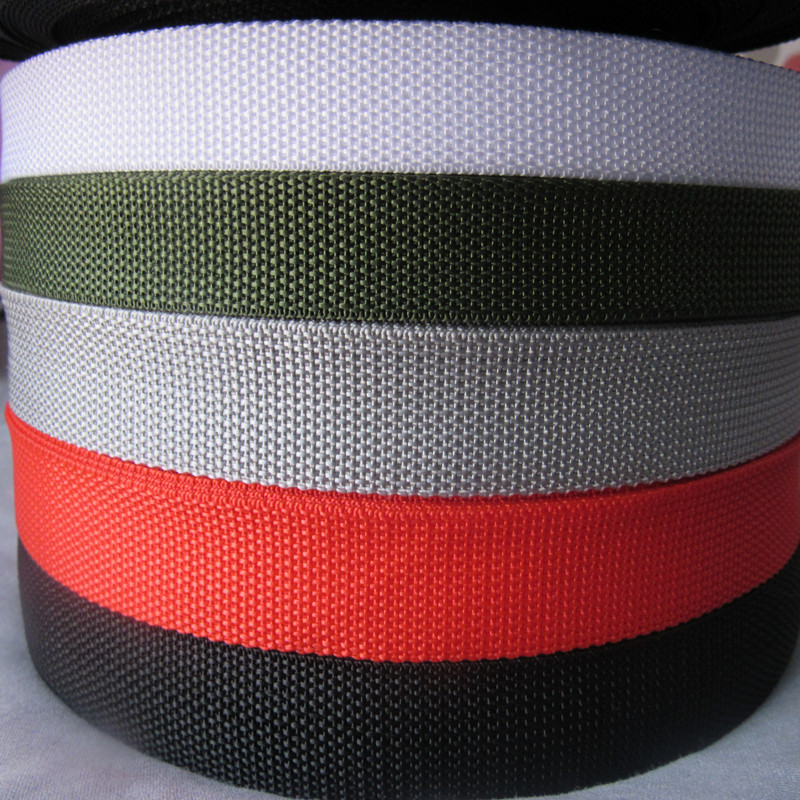 Ready Supply Black and White Polypropylene Webbing 1.0Cm-5Cm Encrypted Pp Clothing School Bag Backpack with Thickeneded Belt