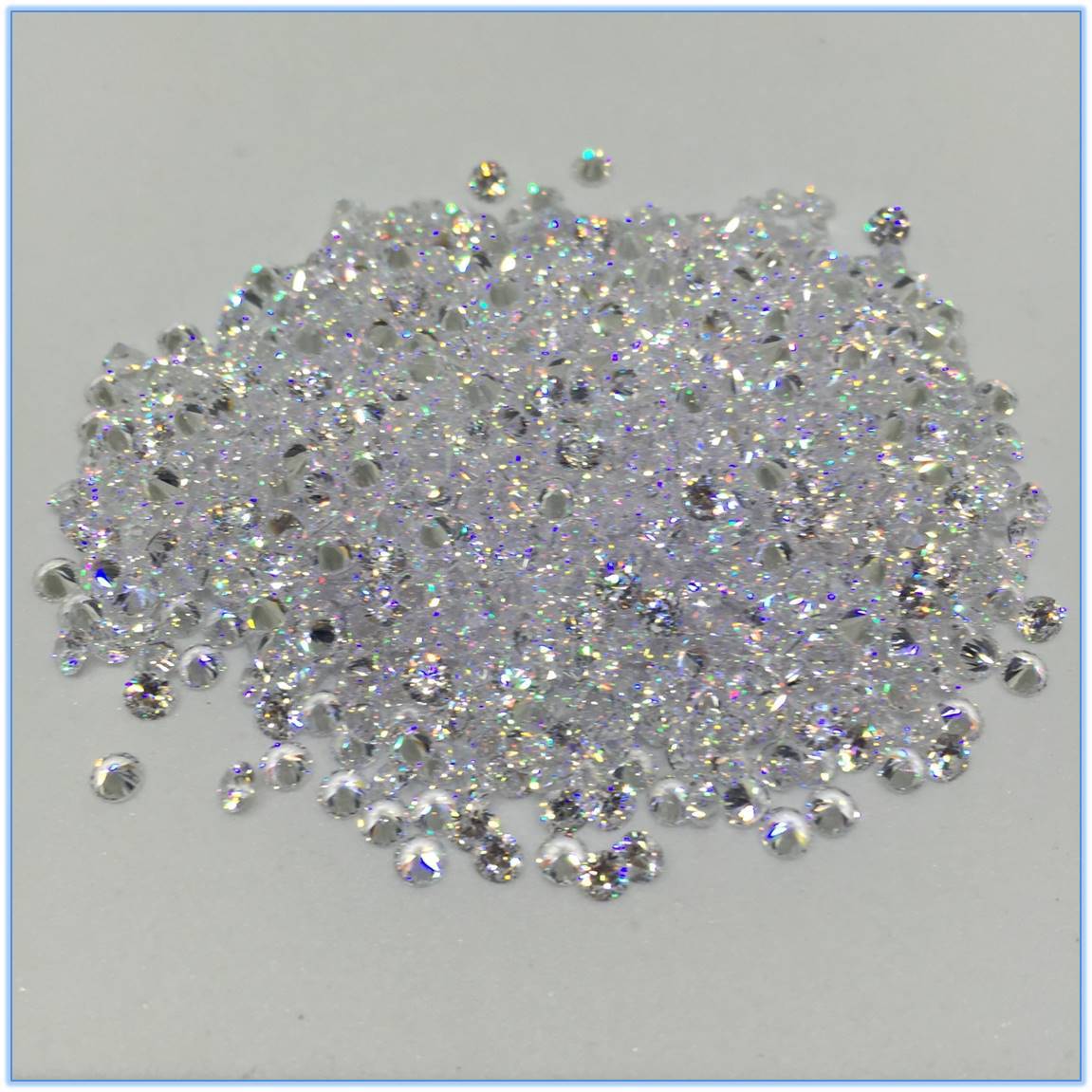 5A Zircon Wholesale Eight Hearts and Eight Arrows High Quality Bare Stone 0.7mm to 3.0mm Round High Temperature Resistant Can Be Waxed