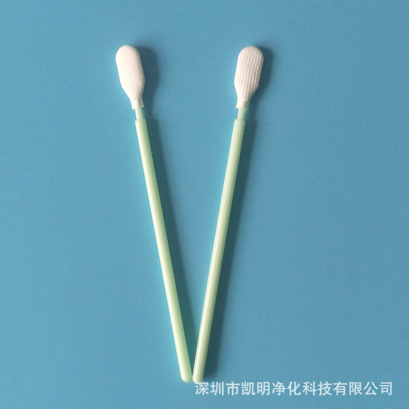 Km723B Dust-Free Cotton Swab Flat Head Anti-Static Wiping Stick Industrial Laser Mirror Optical Cleaning Cotton Swab