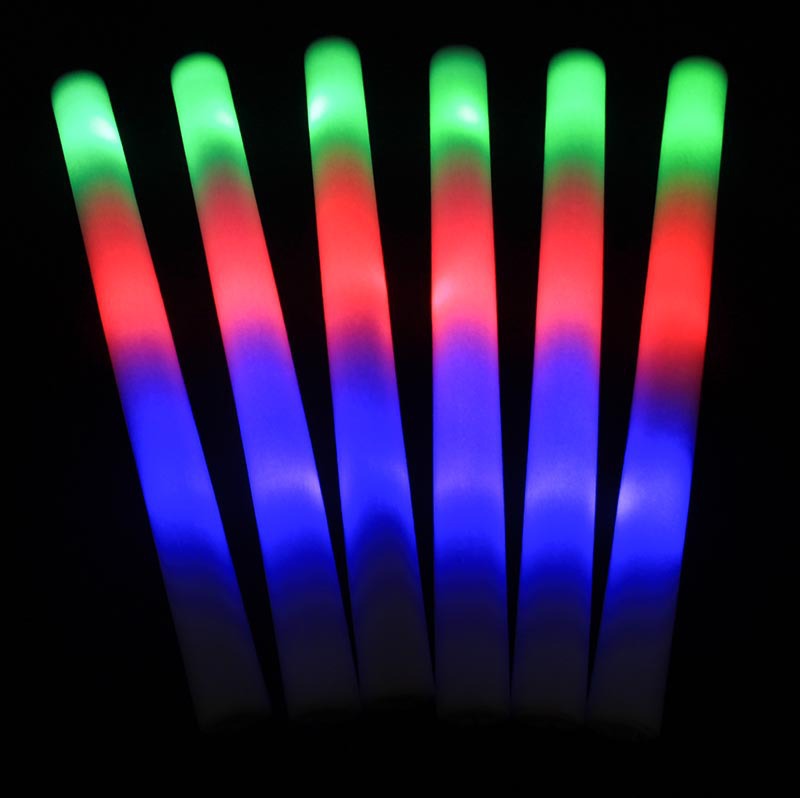Sponge fluorescent stick logo production concert luminous support foam stick cheer props electronic colorful sponge stick