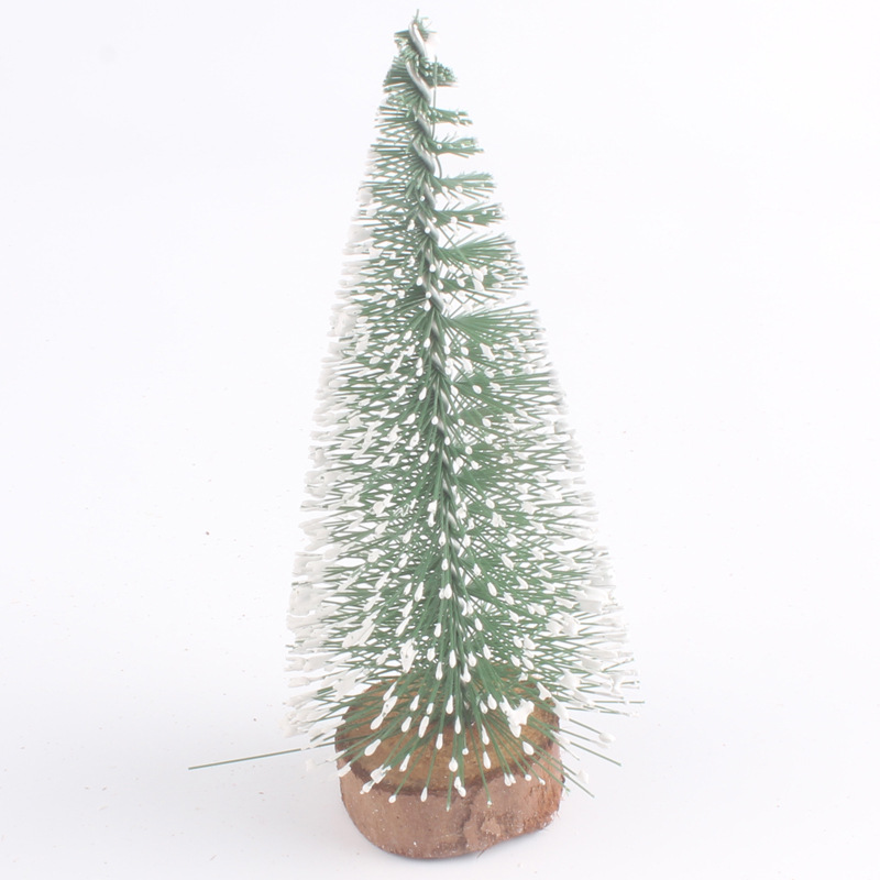 Mini Christmas Tree Desktop Ornaments DIY Pine Needle Tree Christmas Decoration Christmas White Cedar Small Christmas Tree