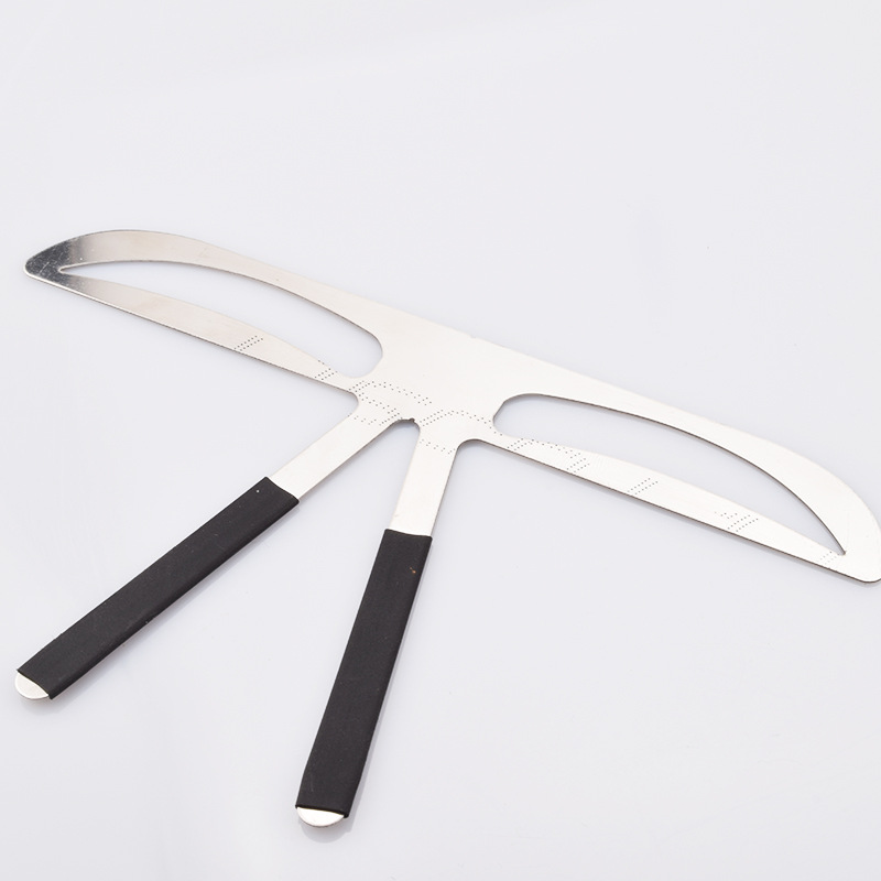 Three-point positioning balance ruler eyebrow card stainless steel eyebrow ruler thrush auxiliary tattoo tool eyebrow caliper
