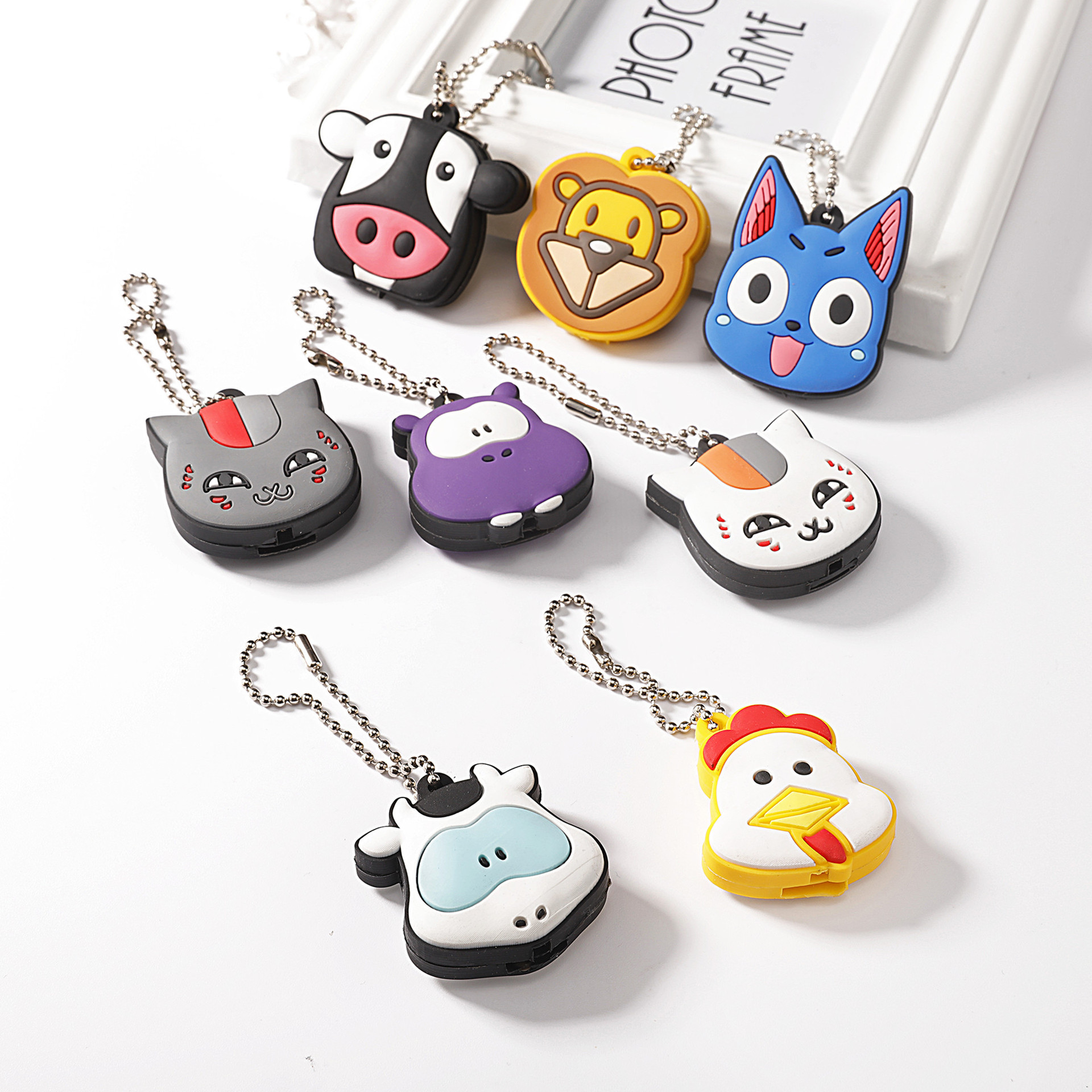 Креативный светящийся набор ключей из мягкого резины