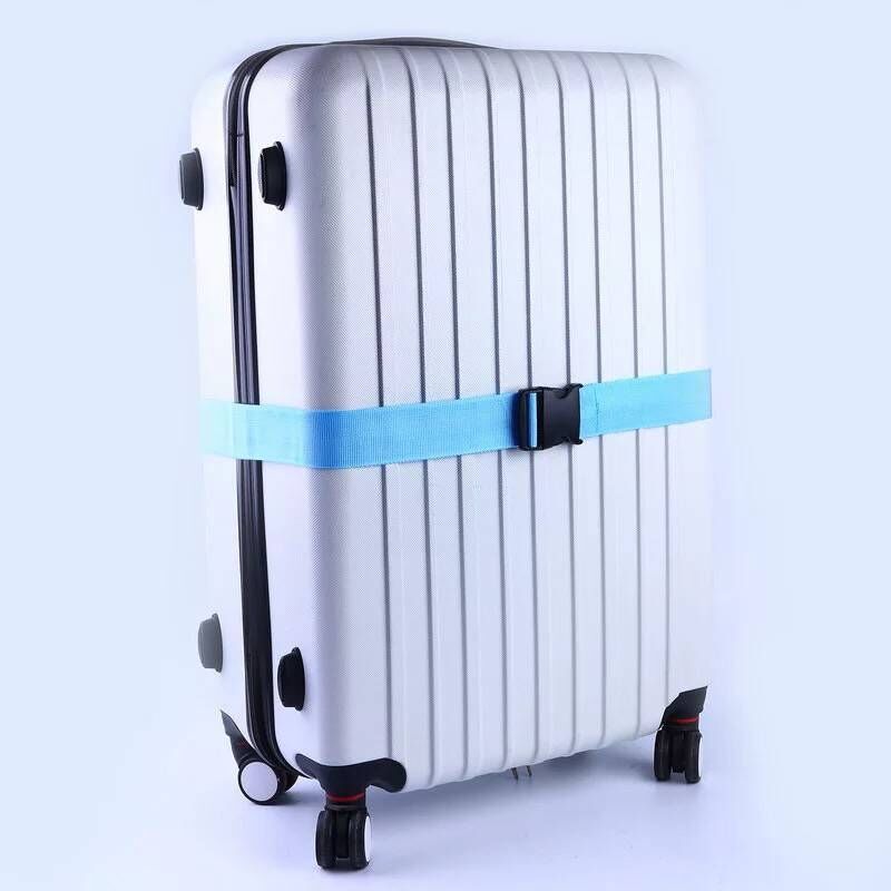 Tsa Multi-Color Spot One-Word Luggage Straps, Suitcase Packing Straps, Adjustable Trolley Case Bundling Fixing Straps