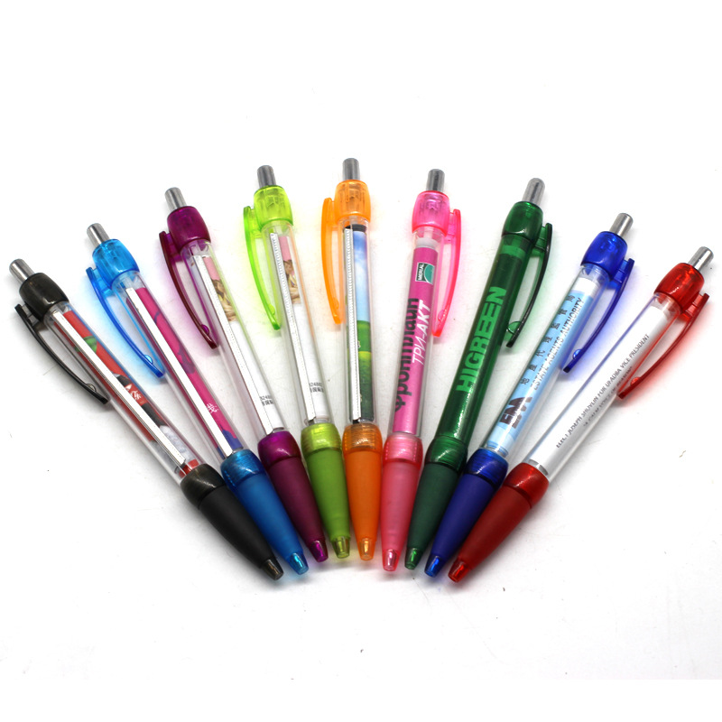 Manufacturer Custom-Made Advertising Brushes, Plastic Paper Pens, Signature Pens, Advertising Pens, Press Ballpoint Pens Wholesale