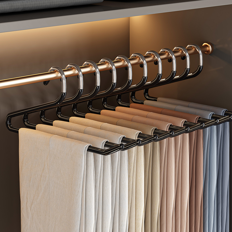 Вешалка для брюк в форме гуся, бесшовная, специальная для шкафа