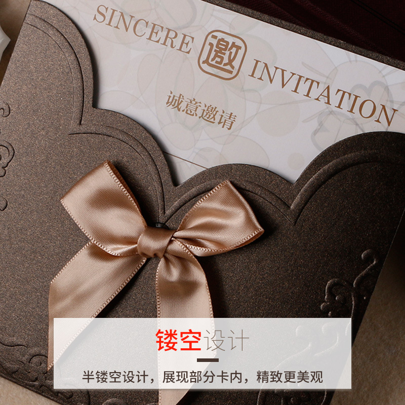 Creative Business Wedding Invitations Opening Invitations Personalized Invitations Wedding Greeting Cards Manufacturers Wholesale Romantic