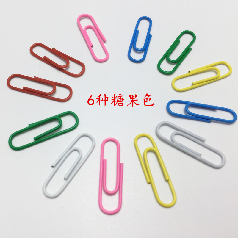 Оптовая продажа пластиковых скрепок, 28mm, яркие закладки