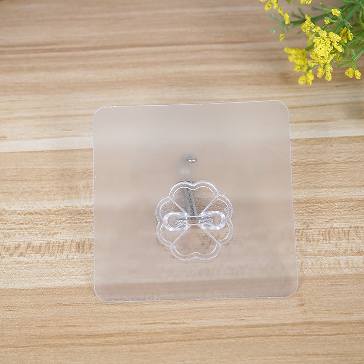 6cm seamless transparent small hook Taobao gift self-adhesive metal hook wall strong sticky hook nail-free hook manufacturer