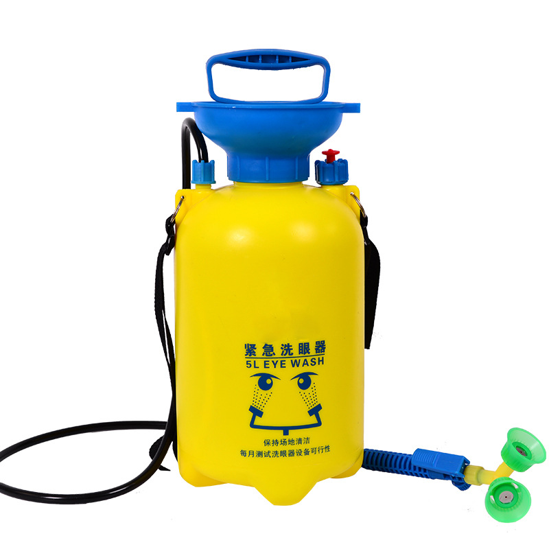 5L factory eyewash double mouth fan portable removable emergency shower eyewash desktop sprayer