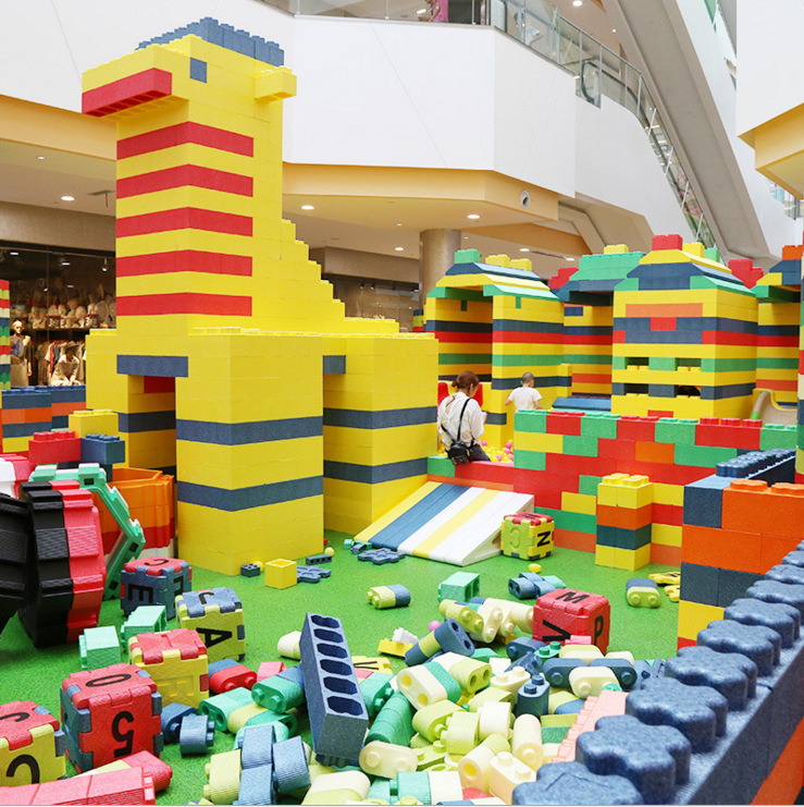 Indoor Direct Sales Exquisite Lego Small Building Blocks Epp Square Bricks Round Brick Large Building Blocks Paradise Ball Pool Factory Direct Sales