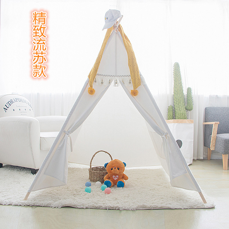 Индийская детская палатка, треугольный маленький домик, домик для игр, палатка с росписью