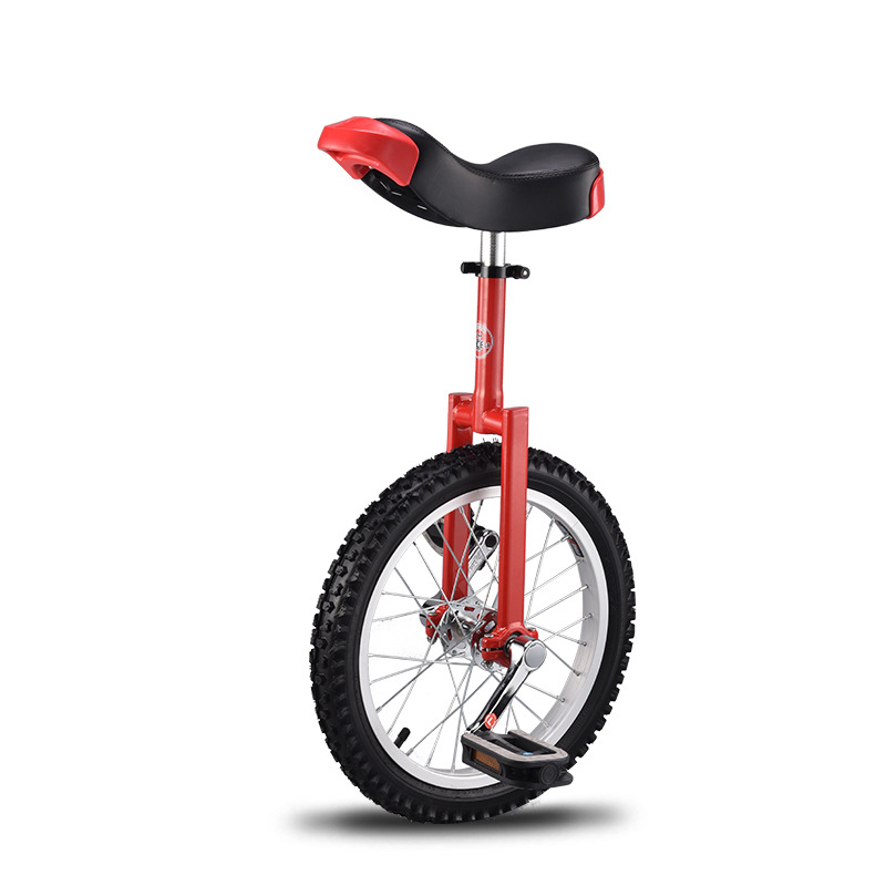 Customized Origin and Supply Unicycle Bicycle for Children and Adults 16inch Single Wheel Acrobatic Balance Bike with Thickened Steel Frame