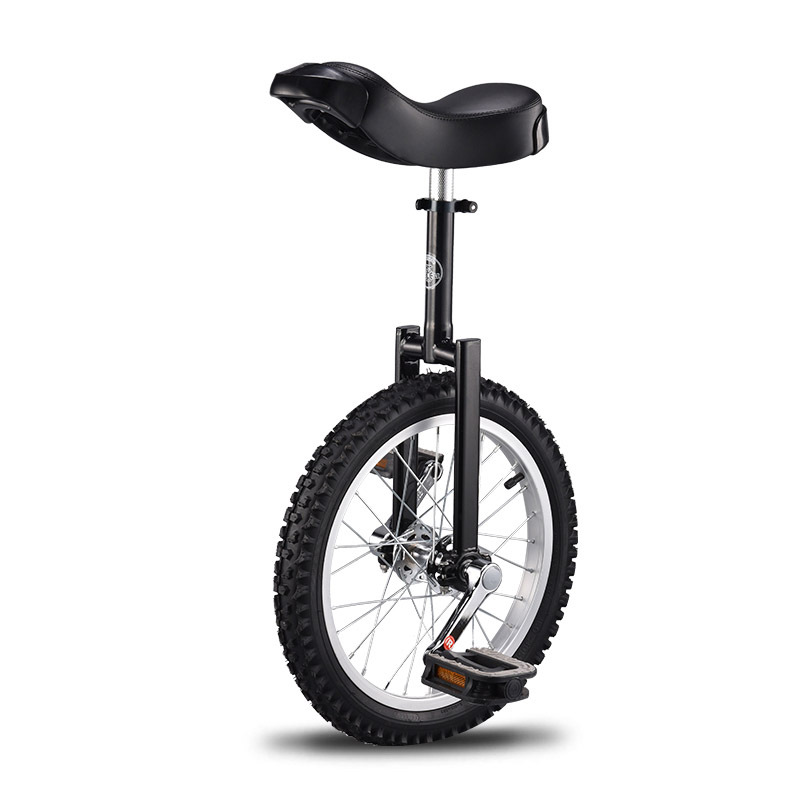 Customized Origin and Supply Unicycle Bicycle for Children and Adults 16inch Single Wheel Acrobatic Balance Bike with Thickened Steel Frame