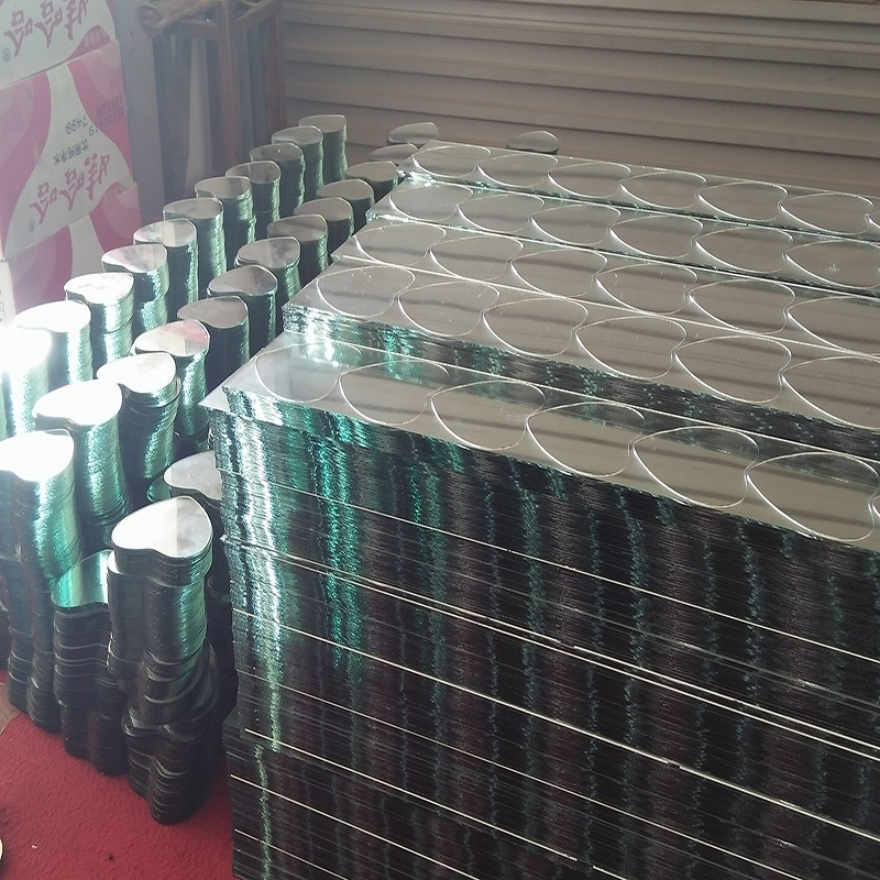 Peach-shaped glass mirror 1.2-4mm round square shaped various dressing glass small lenses