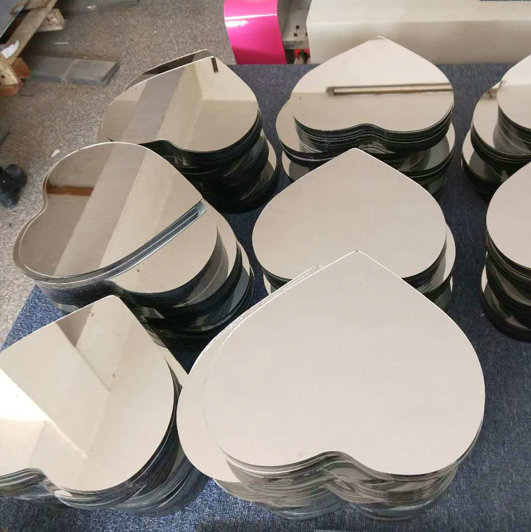 Peach-shaped glass mirror 1.2-4mm round square shaped various dressing glass small lenses