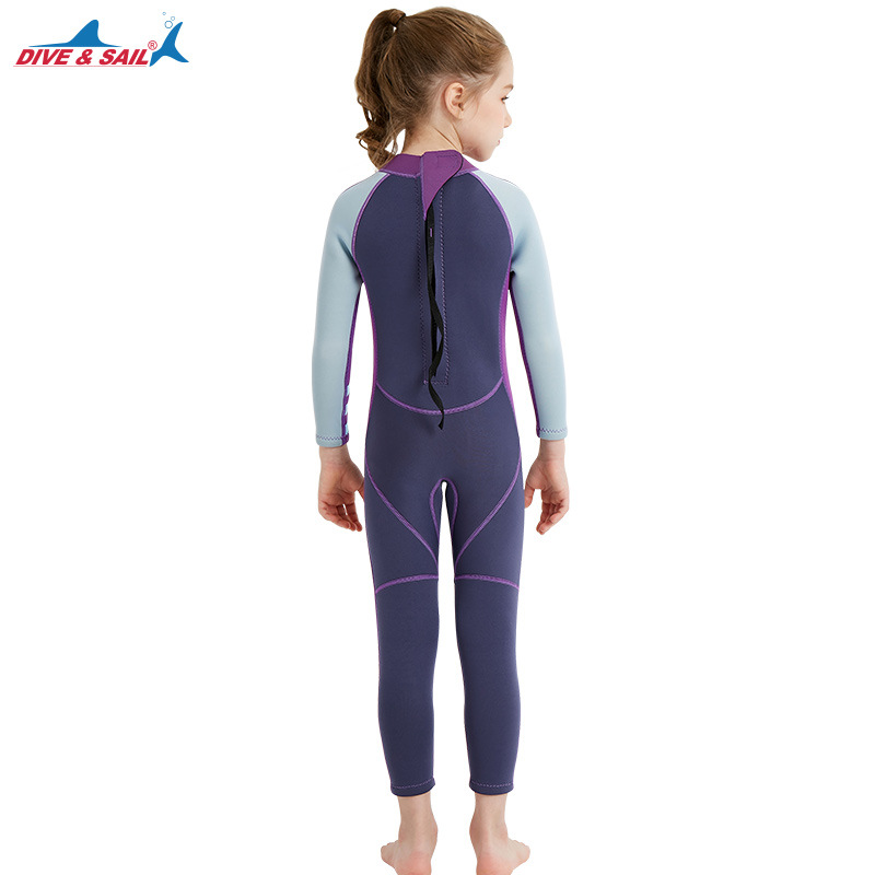 Dive&Sail Kidsren's Wetsuit 2.5mm One-Piece Women's Wetsuit Warm Snorkeling Surfing Jellyfish Suit Winter Swimsuit