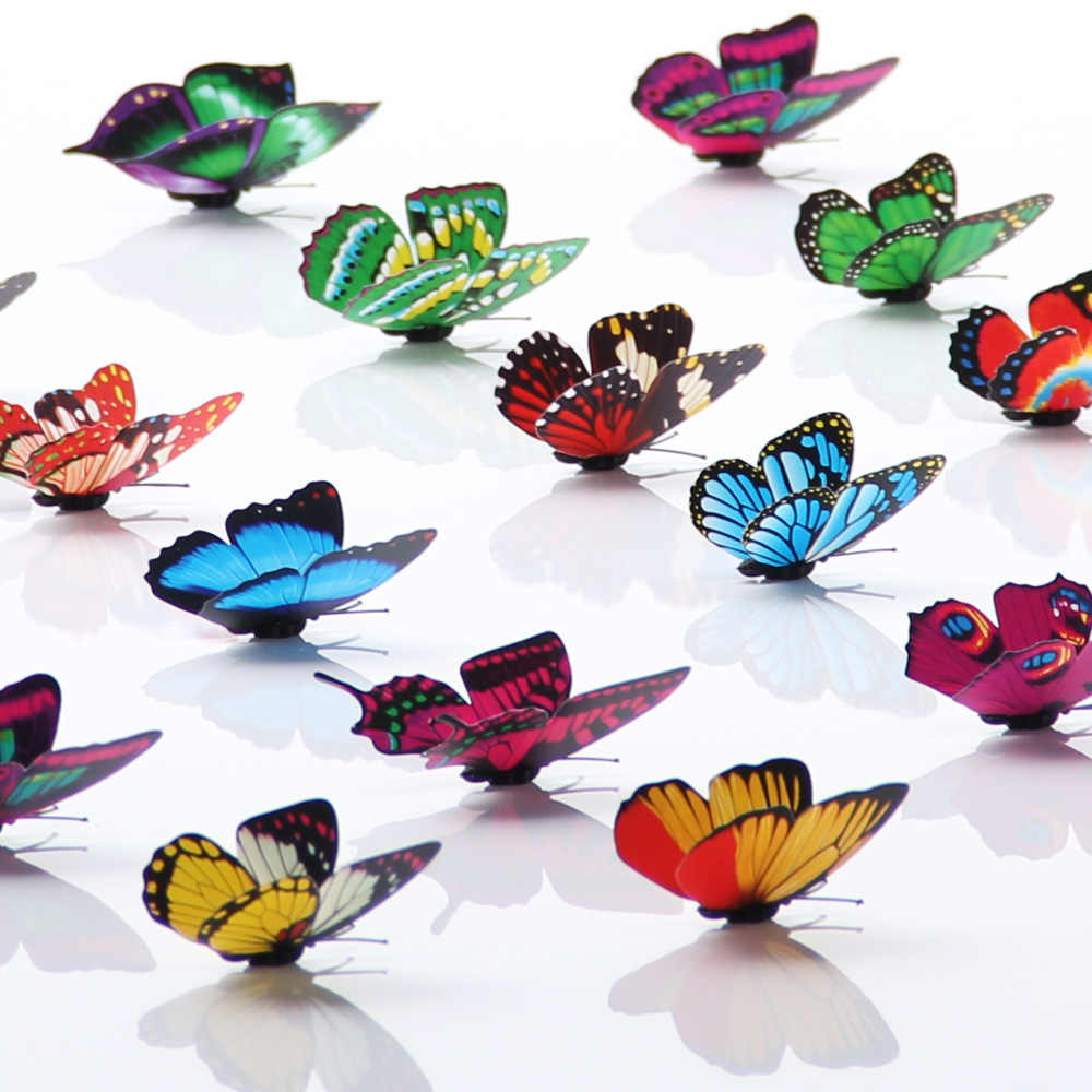 7cm Decorative Simulated Butterfly Single Layer Plastic Butterfly Accessories Decoration Home Gardening Wall Sticker