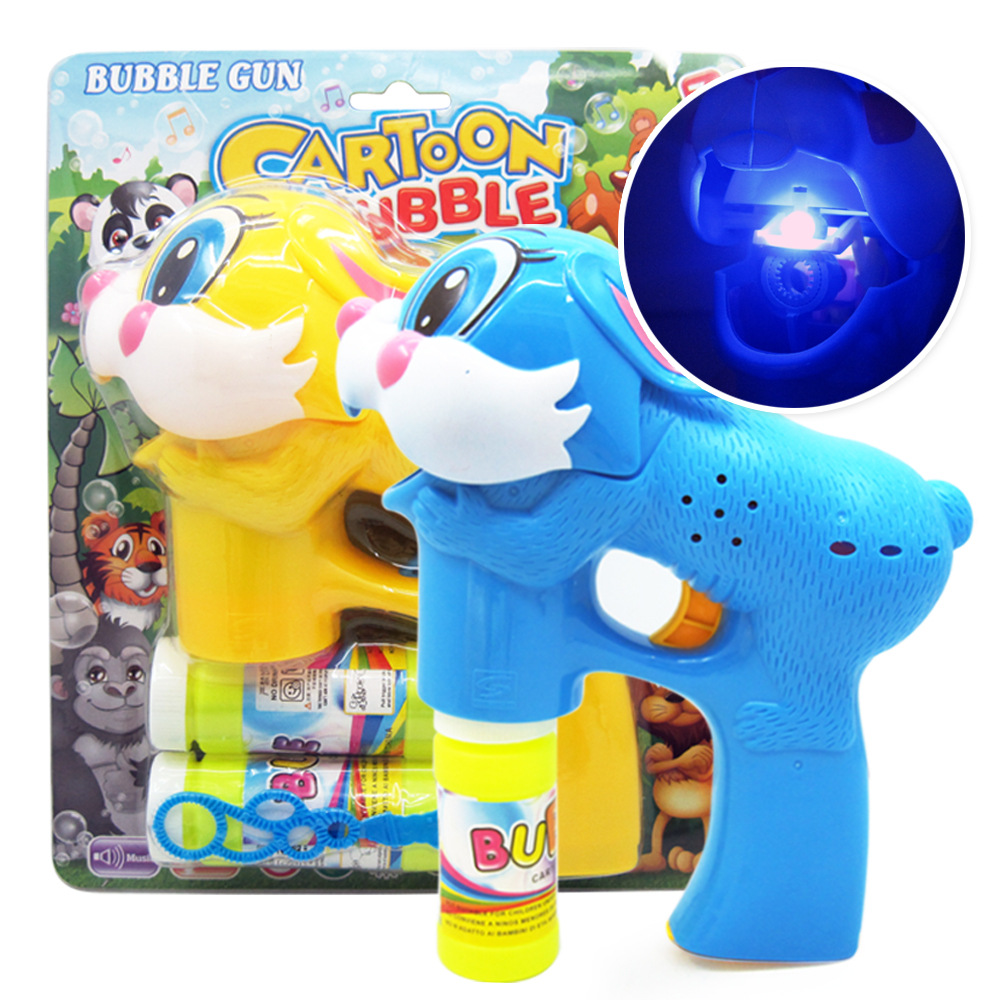 Bubble gun large electric Dolphin bubble gun Light Music 2 bottles of water bubble gun blowing bubble toy variety