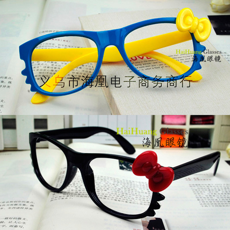 Color children's glasses frame KT cat cat bow knot glasses frame children's glasses baby glasses children's glasses frame