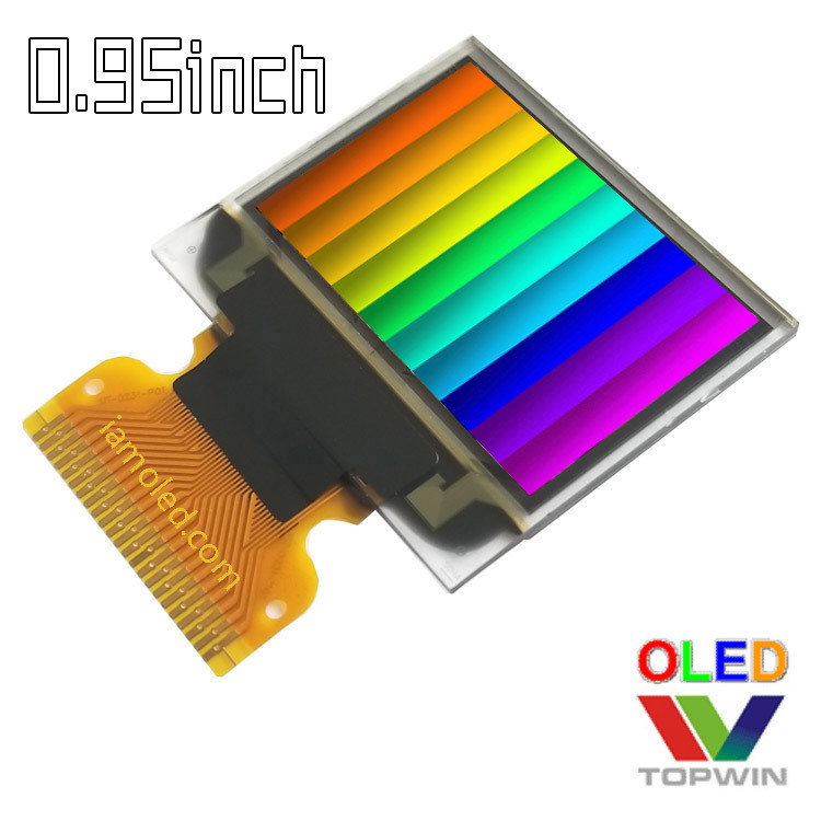 Tuowei 0.95inch Colorful 65K Colorful Oled Screen Lcd Screen 964Hddag01 Low Temperature Resistant 23 Pins Highlight