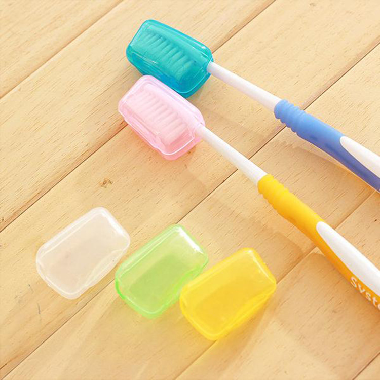 Creative portable toothbrush head cover travel wash toothbrush box toothbrush head protective cover travel supplies