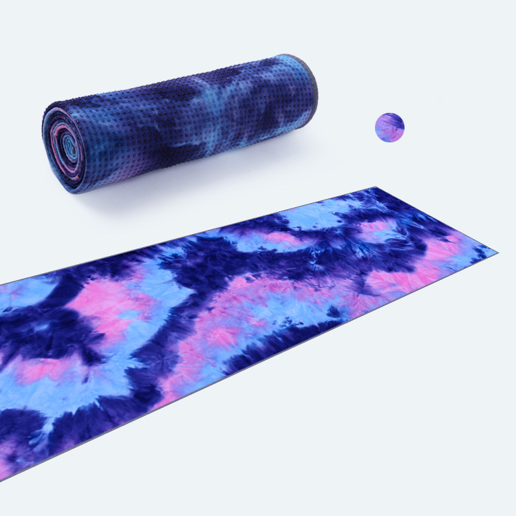 Factory Direct Supply of Fitness Towels, Non-Slip Sports Towels, Multi-Color Tie-Dye Yoga Towels, Printed Yoga Towels