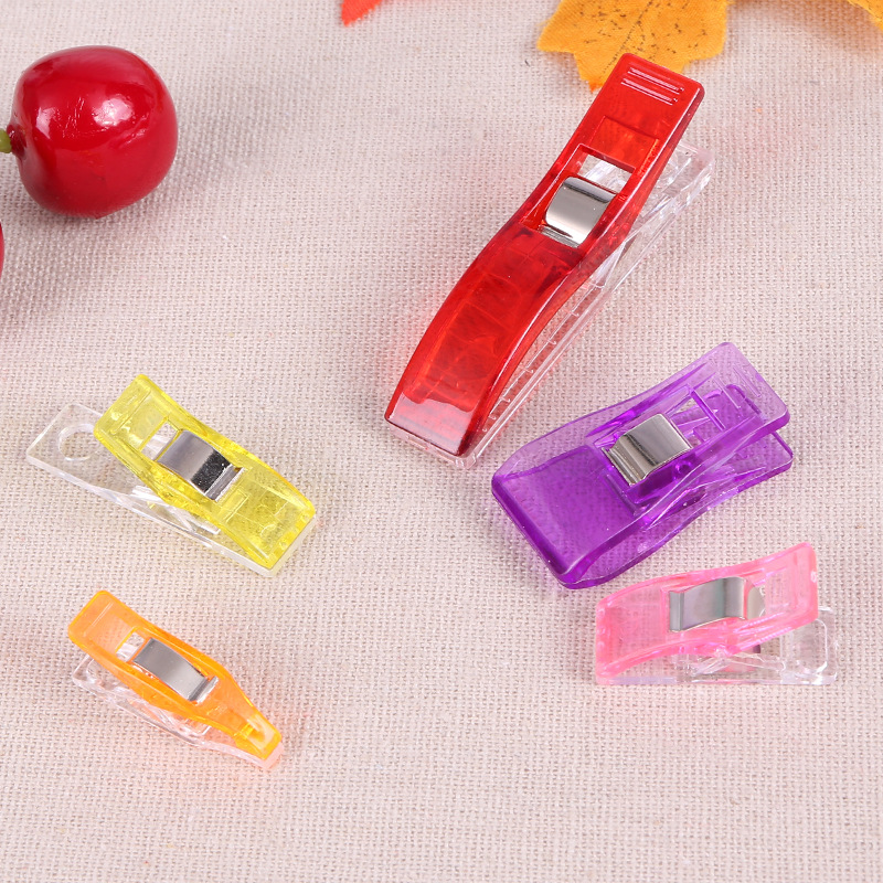 Edge Clip Axe Clip Color Plastic Clip Fixed Scale Clip Office Snack Clip Sewing Clip Patchwork Clip