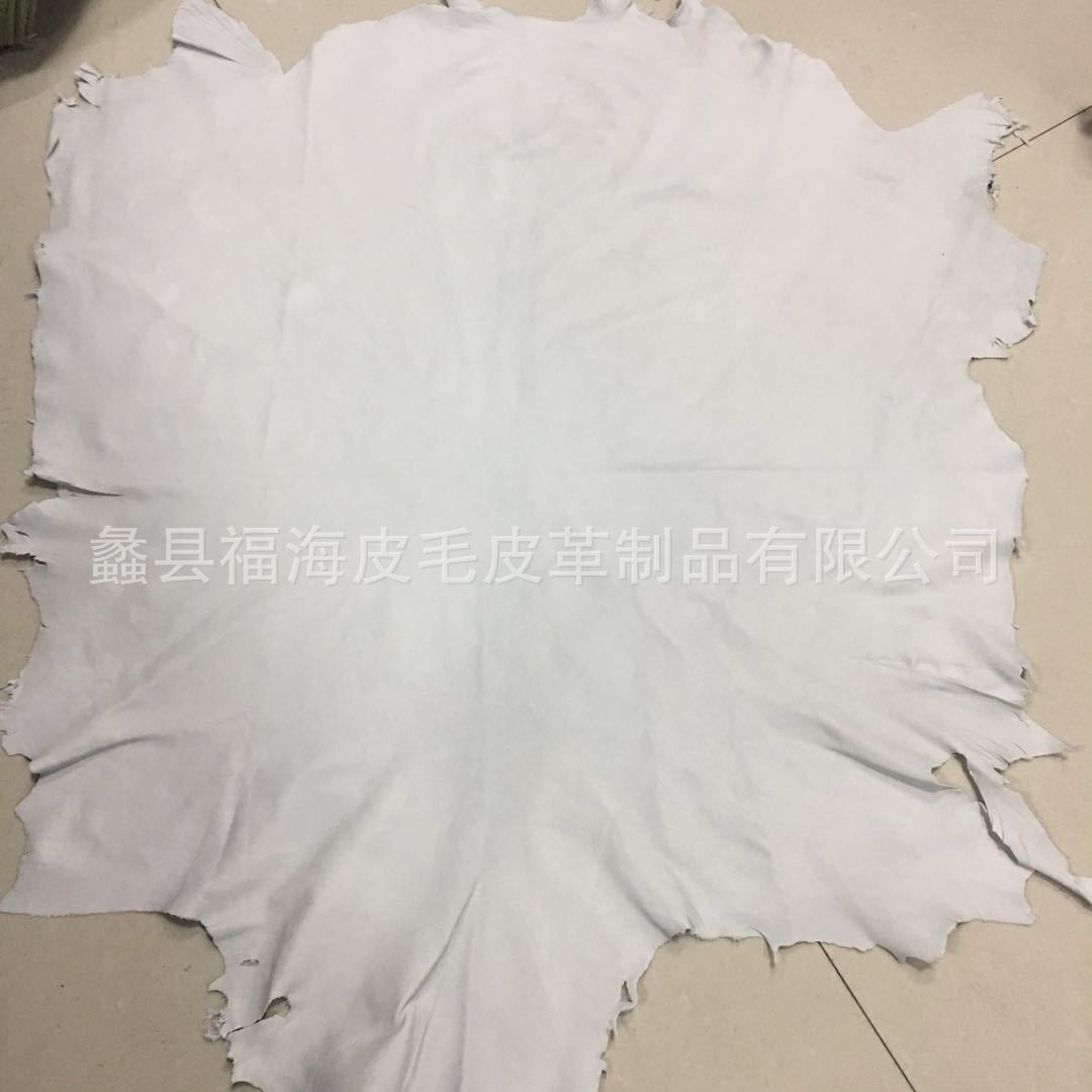 Sheep leather source manufacturers wholesale first layer sheepskin white shoe leather