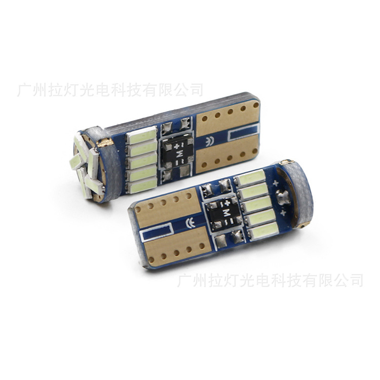 Car LED T10 width indicator light license plate light W5W 15SMD 4014 Decoding Universal car light led small light