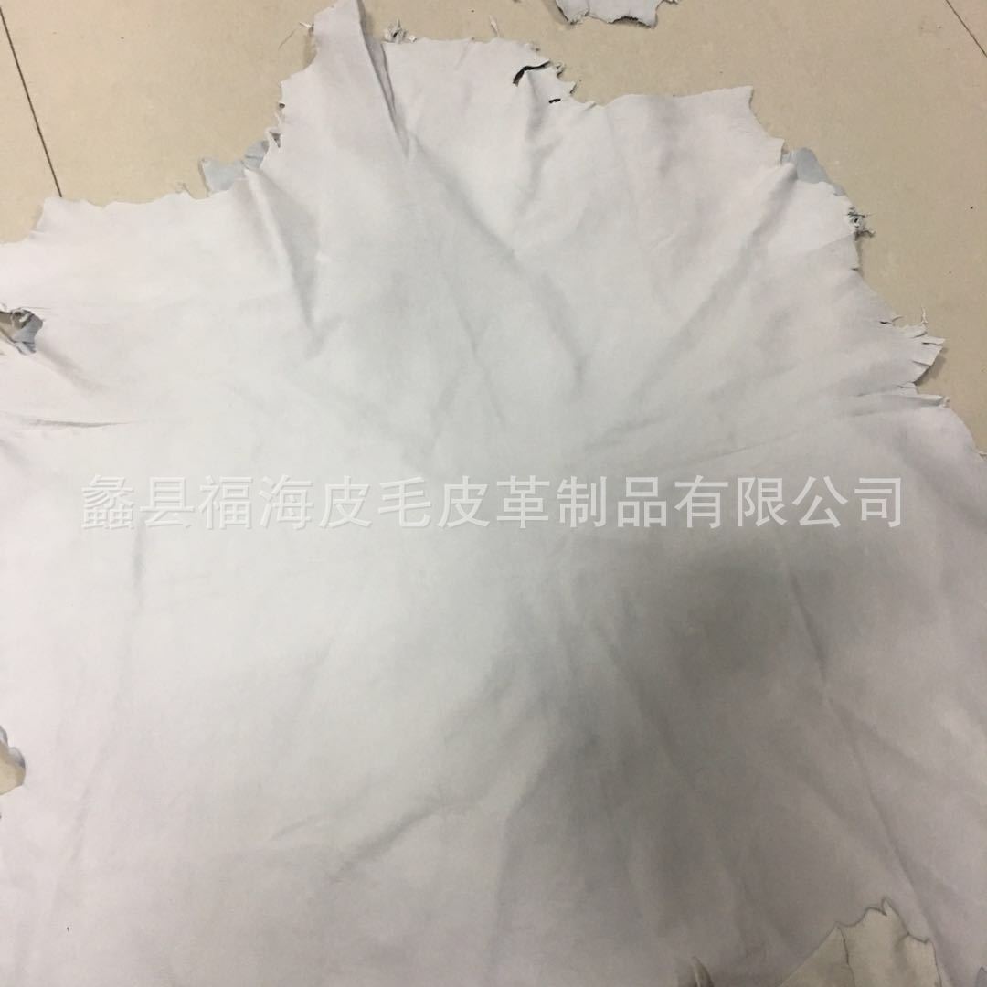 Sheep leather source manufacturers wholesale first layer sheepskin white shoe leather