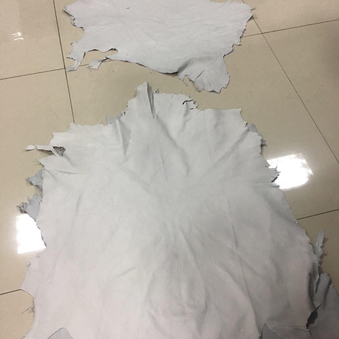 Sheep leather source manufacturers wholesale first layer sheepskin white shoe leather