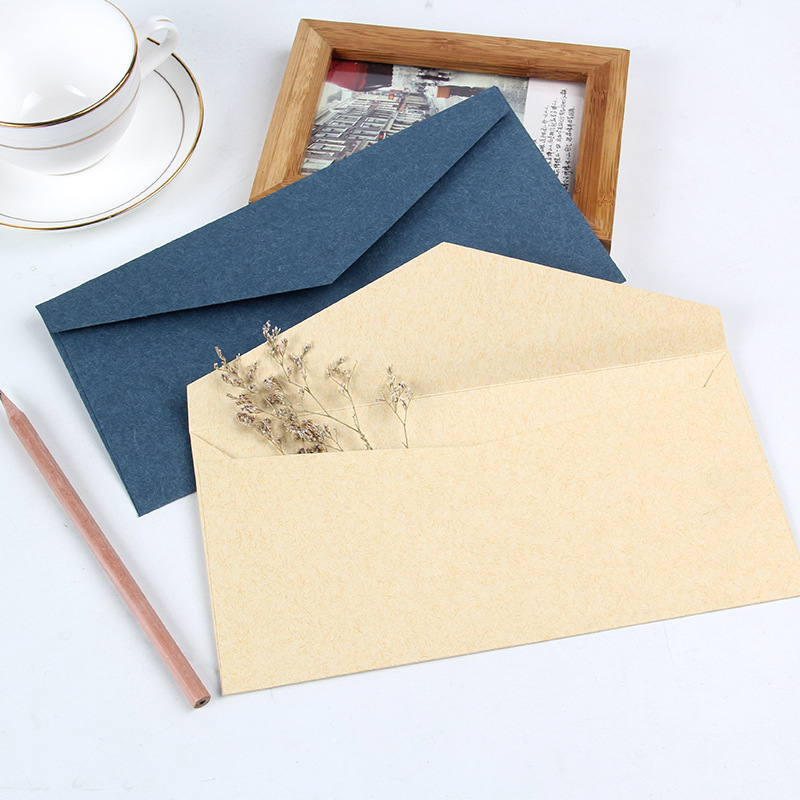Spot envelope creative retro solid color blank lining paper No. 5/DL Western-style envelope wholesale exquisite invitation letter storage